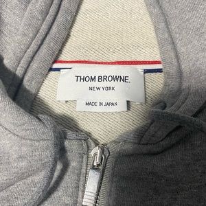 Thom Browne 4-bar zip up Hoodie